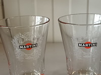 Lot 11 - martini glazen. 4 stuks - afbeelding 2 van  3