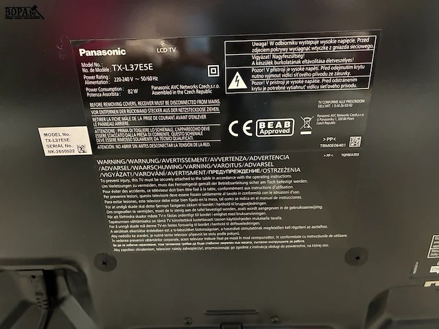 Lot 11 - panasonic lcd tv - afbeelding 2 van  4