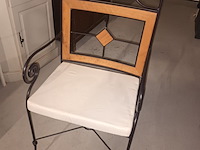 Lot 11 - smeedijzeren stoelen. 6 stuks