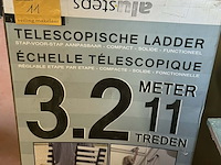 Lot 11 - telescopische ladder nieuw in doos - aluminium step 1 stuk 1