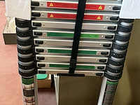 Lot 11 - telescopische ladder nieuw in doos - aluminium step 1 stuk 1 - afbeelding 2 van  2