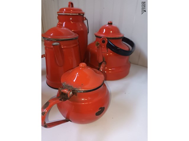 Lot 11 - vintage emaille. 6 stuks - afbeelding 3 van  6