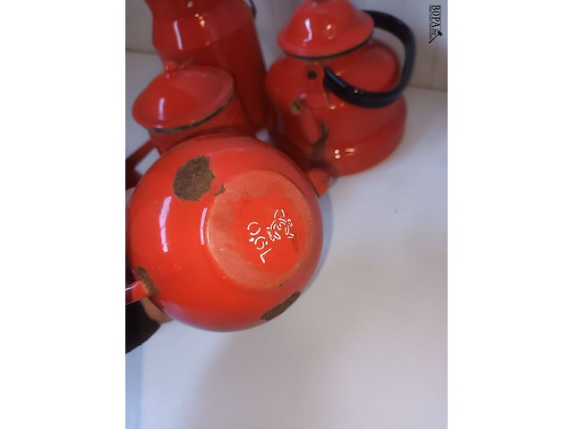 Lot 11 - vintage emaille. 6 stuks - afbeelding 5 van  6