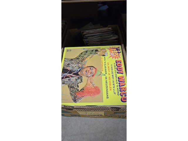 Lot 110 - doos lp's en singles - afbeelding 1 van  3