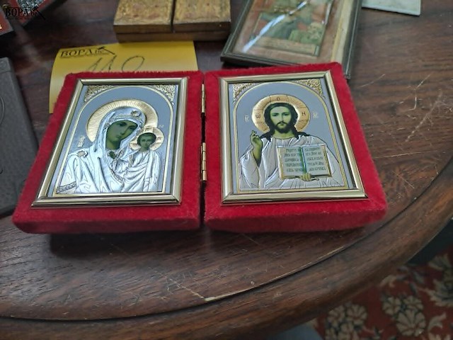 Lot 110 - lot triptieken, icoon en religieuze afbeeldingen - afbeelding 4 van  5