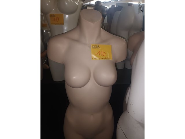 Lot 110 - paspop vrouw torso op statief - afbeelding 3 van  4