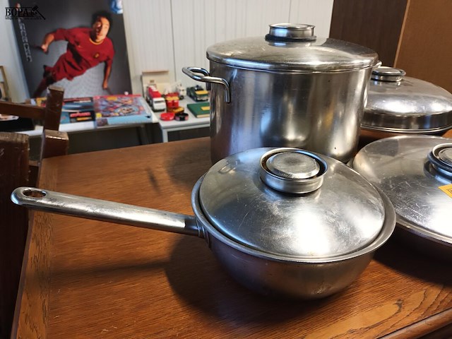 Lot 110 - potten en pannen demeyere. 5 stuks - afbeelding 3 van  5