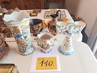 Lot 110 - rouen porselein. 3 stuks - afbeelding 1 van  5