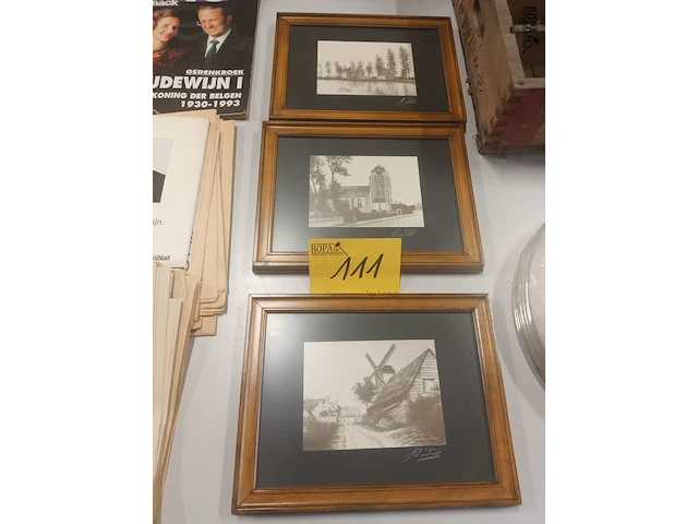 Lot 111 - kaders zillebeke voor 1914. 3 stuks - afbeelding 1 van  5