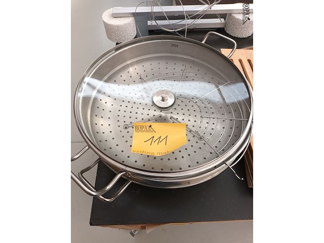 Lot 111 - rvs wok silit - afbeelding 3 van  3
