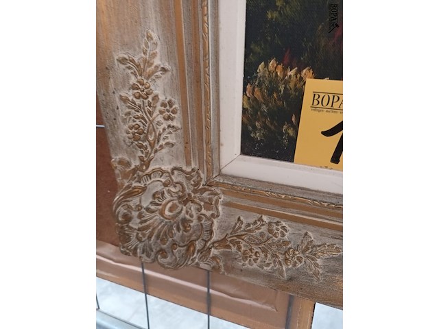 Lot 111 - schilderij landschap met bomen - afbeelding 3 van  3