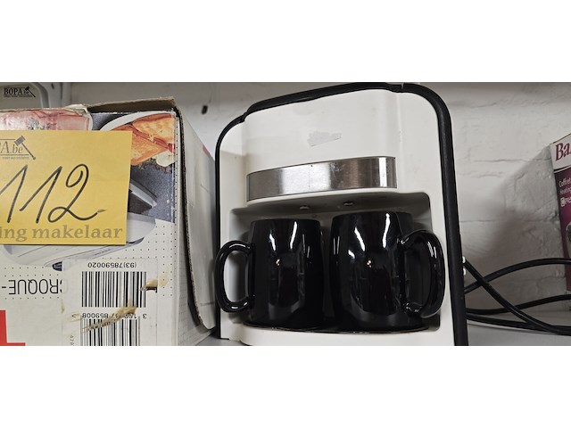 Lot 112 - broodrooster, wafelijzer en koffiezet - afbeelding 5 van  5