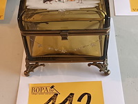 Lot 112 - juwelenkistje in glas - afbeelding 5 van  5