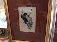 Lot 112 - kaders koppel op schommel. 2 stuks - afbeelding 2 van  3