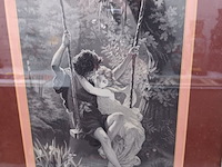 Lot 112 - kaders koppel op schommel. 2 stuks - afbeelding 3 van  3