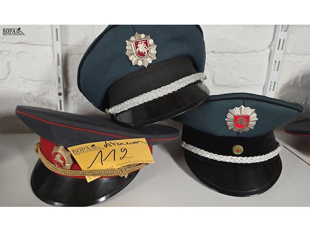 Lot 112 - litouwen 3 kepies - afbeelding 1 van  4