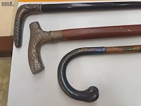 Lot 112 - lot wandelstokken. 3 stuks - afbeelding 2 van  3