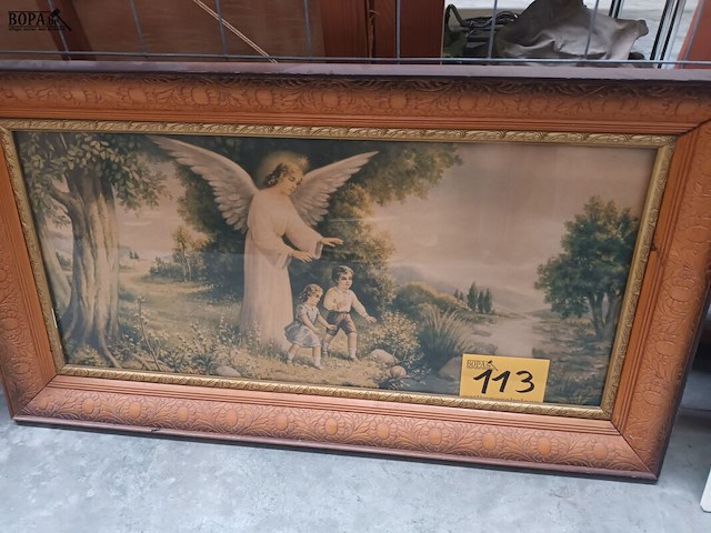 Lot 113 - kader engel met kinderen - afbeelding 1 van  4