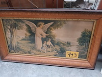 Lot 113 - kader engel met kinderen - afbeelding 1 van  4