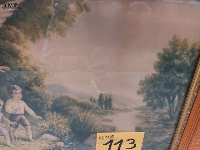 Lot 113 - kader engel met kinderen - afbeelding 3 van  4