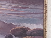 Lot 113 - schilderijen zeezicht. 2 stuks - afbeelding 6 van  6