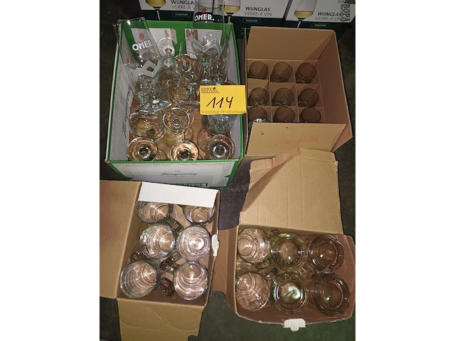 Lot 114 - diverse glazen. 4 dozen - afbeelding 1 van  5