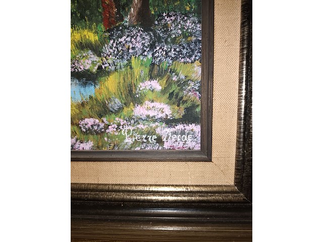 Lot 114 - schilderij in kader. gesigneerd - afbeelding 2 van  3