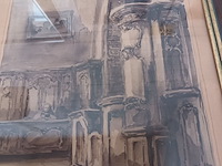 Lot 114 - schilderij kerkinterieur - afbeelding 2 van  4