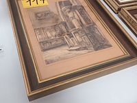 Lot 114 - schilderij kerkinterieur - afbeelding 4 van  4