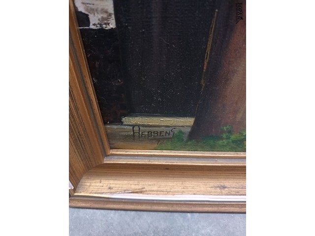 Lot 114 - schilderij straatzicht - afbeelding 3 van  3