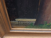 Lot 114 - schilderij straatzicht - afbeelding 3 van  3