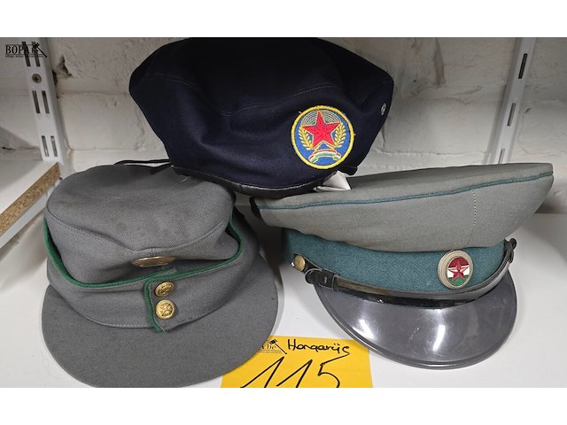 Lot 115 - hongarije 2 kepies + 1 barette - afbeelding 1 van  4