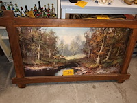 Lot 115 - kader met bostafereel - afbeelding 1 van  4