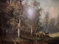 Lot 115 - kader met bostafereel - afbeelding 2 van  4