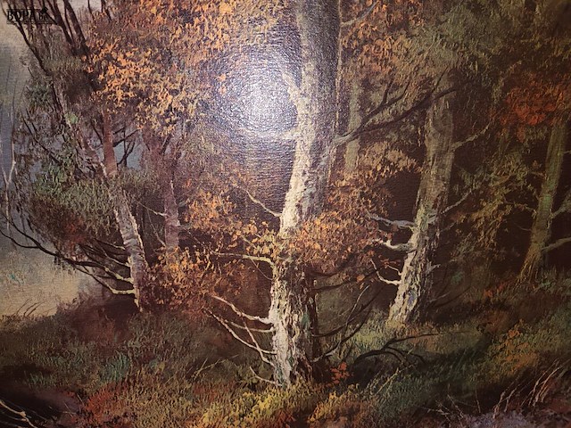 Lot 115 - kader met bostafereel - afbeelding 3 van  4