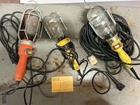 Lot 115 - looplamp - 3 stuks met bevestiging 230v - afbeelding 1 van  3