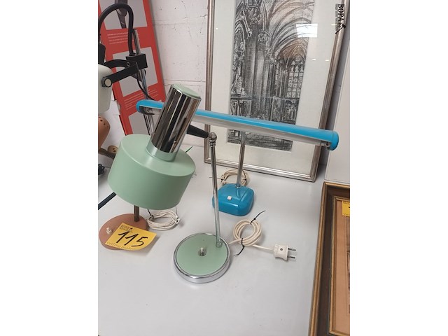 Lot 115 - retro bureaulamp. 4 stuks - afbeelding 2 van  5