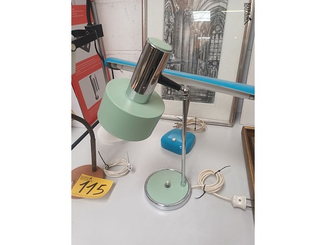 Lot 115 - retro bureaulamp. 4 stuks - afbeelding 5 van  5