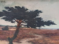 Lot 115 - schilderij landschap - afbeelding 2 van  3