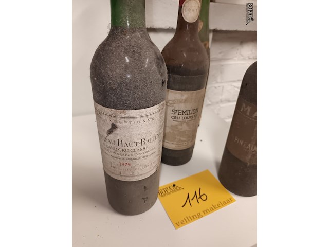 Lot 116 - flessen oude wijn. 5 stuks - afbeelding 2 van  4