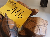 Lot 116 - houten schildpad deco. 4 stuks - afbeelding 3 van  3