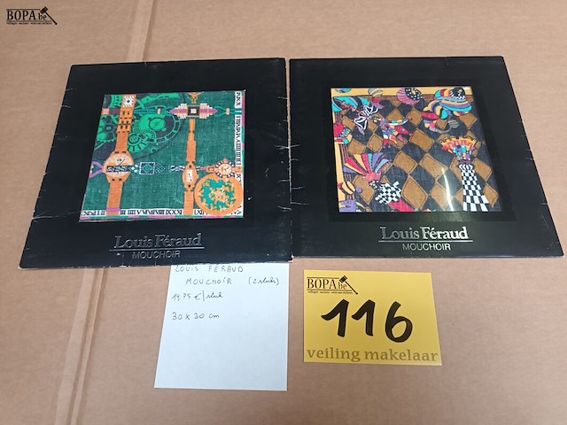 Lot 116 - louis féraud mouchoir. 2 stuks - afbeelding 1 van  4