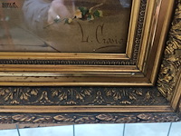 Lot 116 - vergulde lijst met dansend koppel - afbeelding 4 van  4