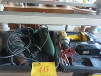 Lot 117 - boormachine, slijpmachine en schroefmachine. 3 stuks - afbeelding 1 van  4