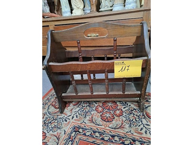 Lot 117 - lot houten krantenbak - afbeelding 3 van  4