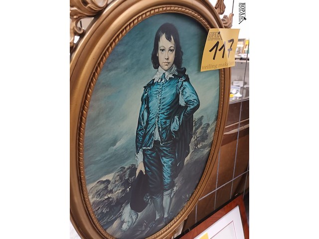 Lot 117 - ovalen vergulde kader - afbeelding 3 van  3