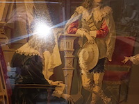 Lot 117 - vergulde lijst met edelmannen - afbeelding 2 van  4