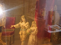 Lot 117 - vergulde lijst met edelmannen - afbeelding 3 van  4