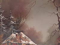 Lot 118 - kader met sneeuwlandschap - afbeelding 2 van  3