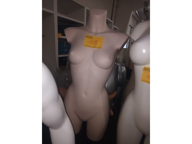 Lot 118 - paspop torso vrouw - afbeelding 1 van  2